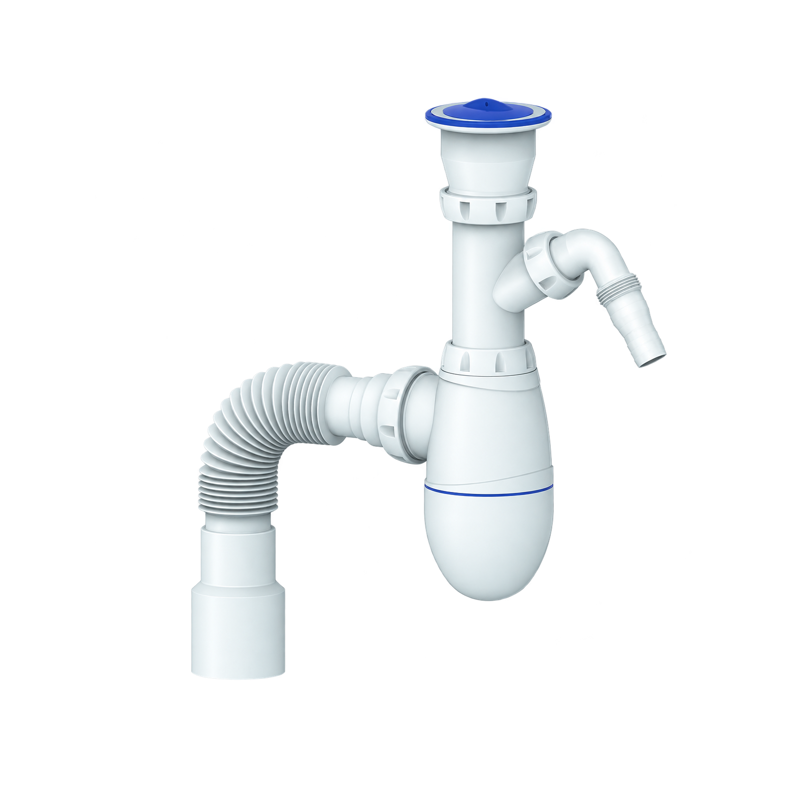 Сифон для мойки Unicorn с отводом для стиральной машины 1 1/2х40 Г40-40/50 В320V