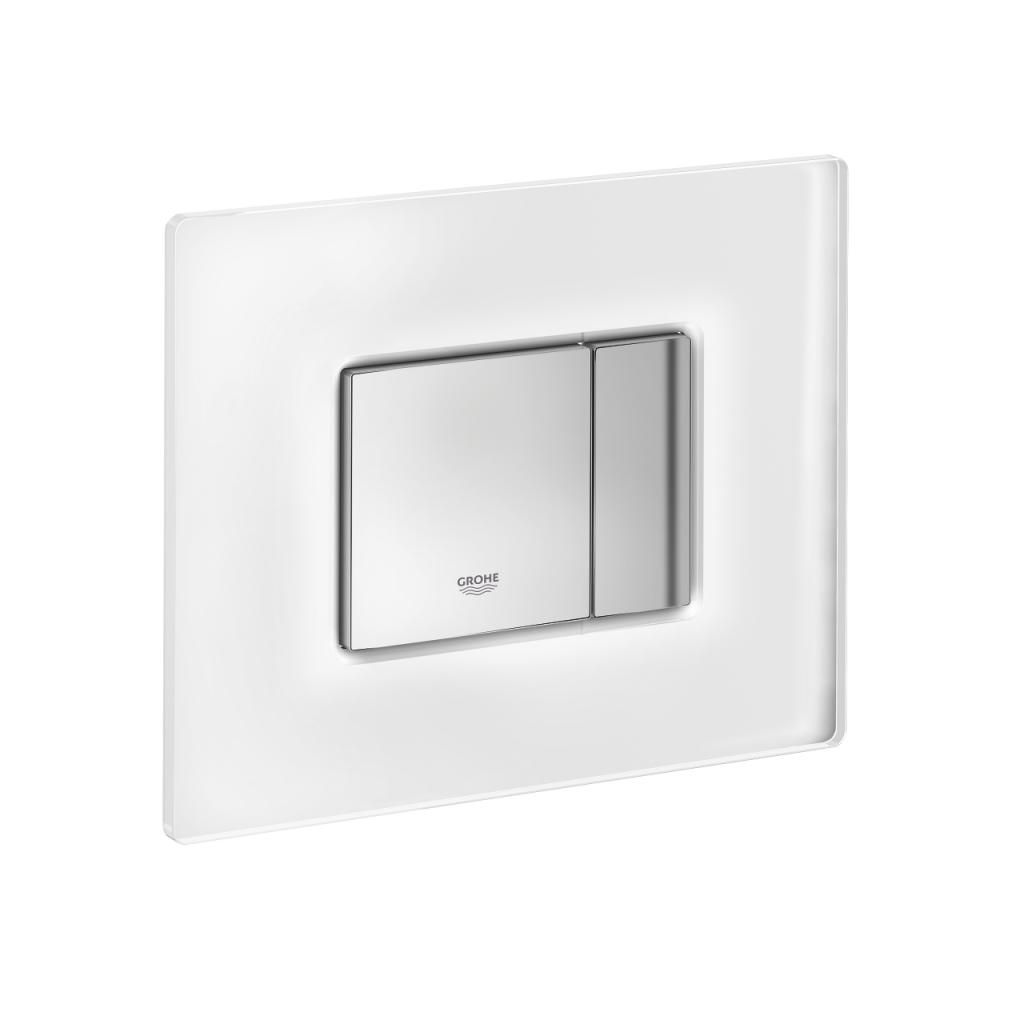 Клавиша двухрежимная GROHE Skate Cosmo 156*197 матовая белая 38845MF0 - фото 2