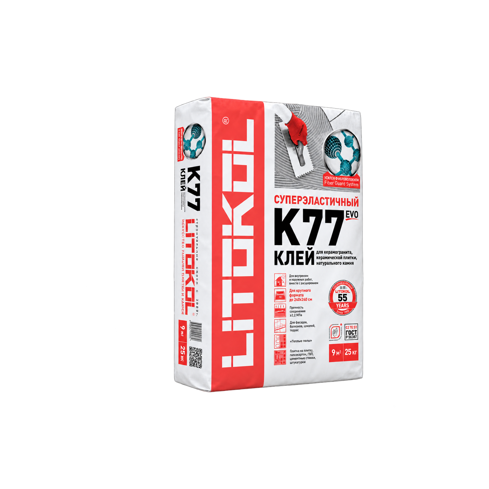 LITOKOL Плиточный клей К 77 СуперФлекс SuperFlex 25 кг