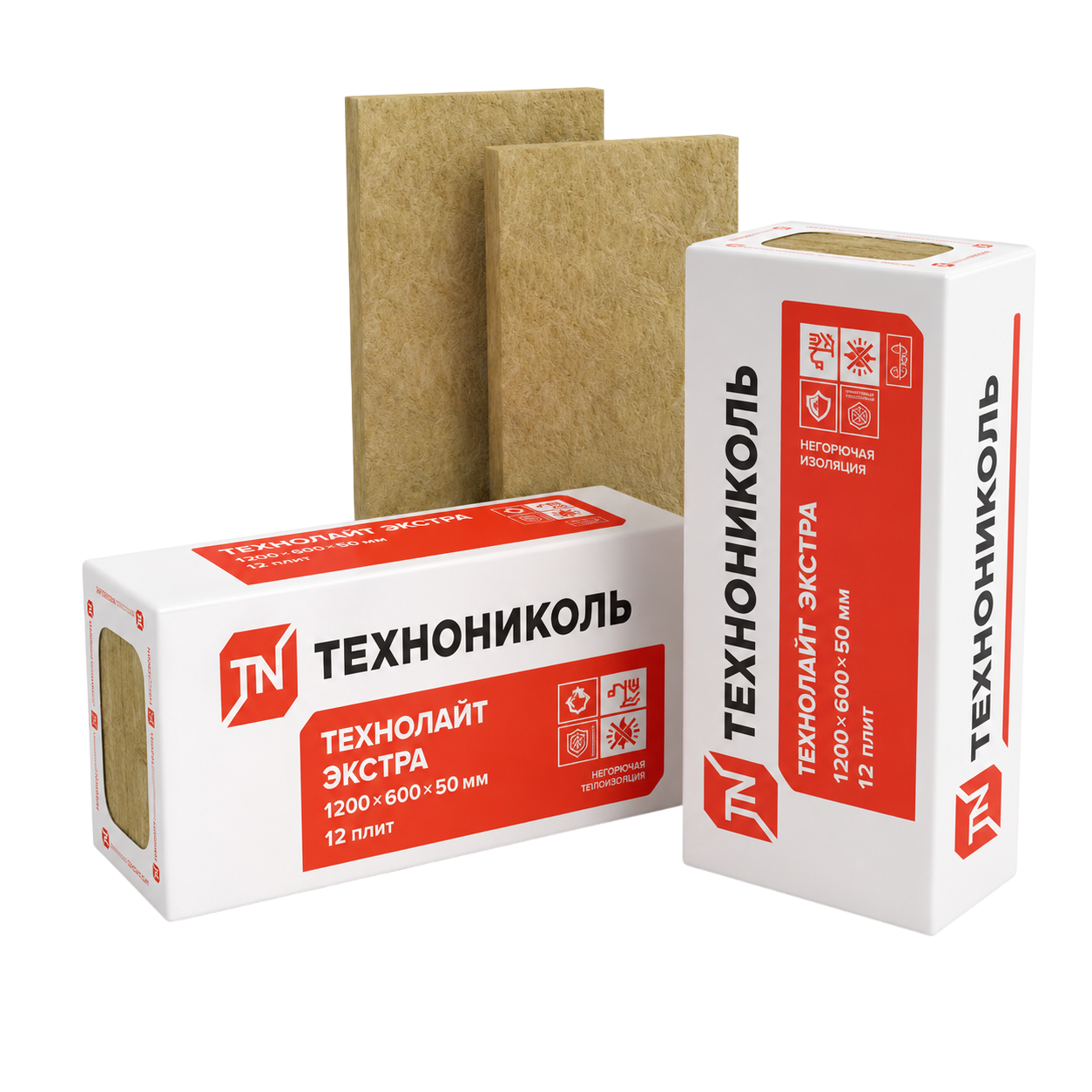 Утеплитель ТехноНИКОЛЬ Технолайт экстра 1200*600*50 мм 8 плит