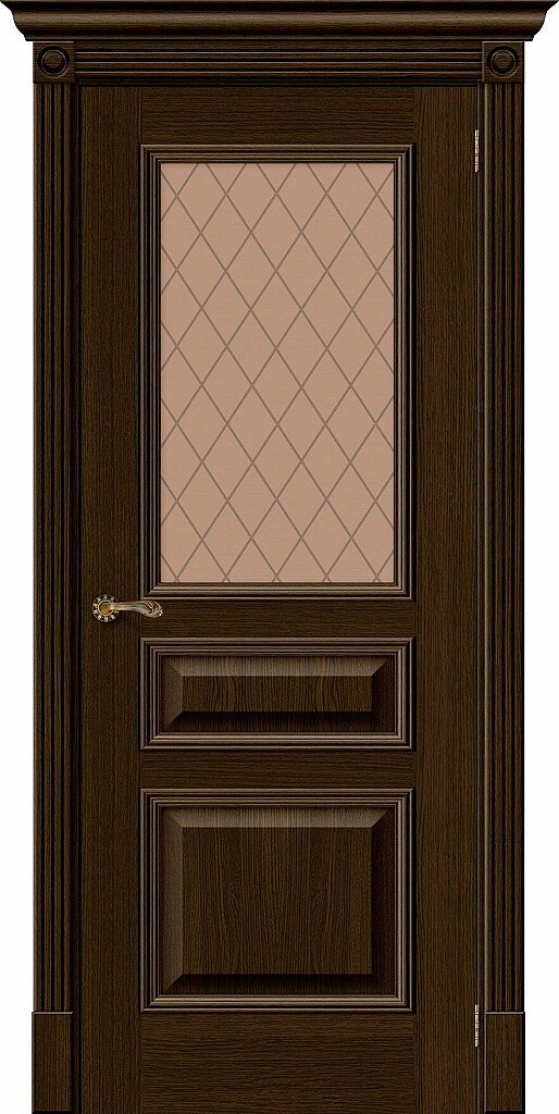 Дверь межкомнатная полотно Вуд Классик-15.1 шпон Golden Oak 2000x800 мм