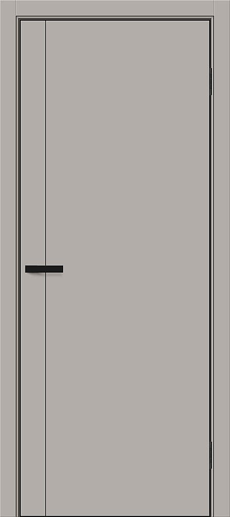 Дверь межкомнатная полотно Браво-0.10.А пэт Grey Silk 2000x900 мм