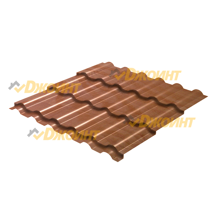 Металлочерепица ДЮНА 35 0,5 Printech Alder 3D (Ольха 3D wood)
