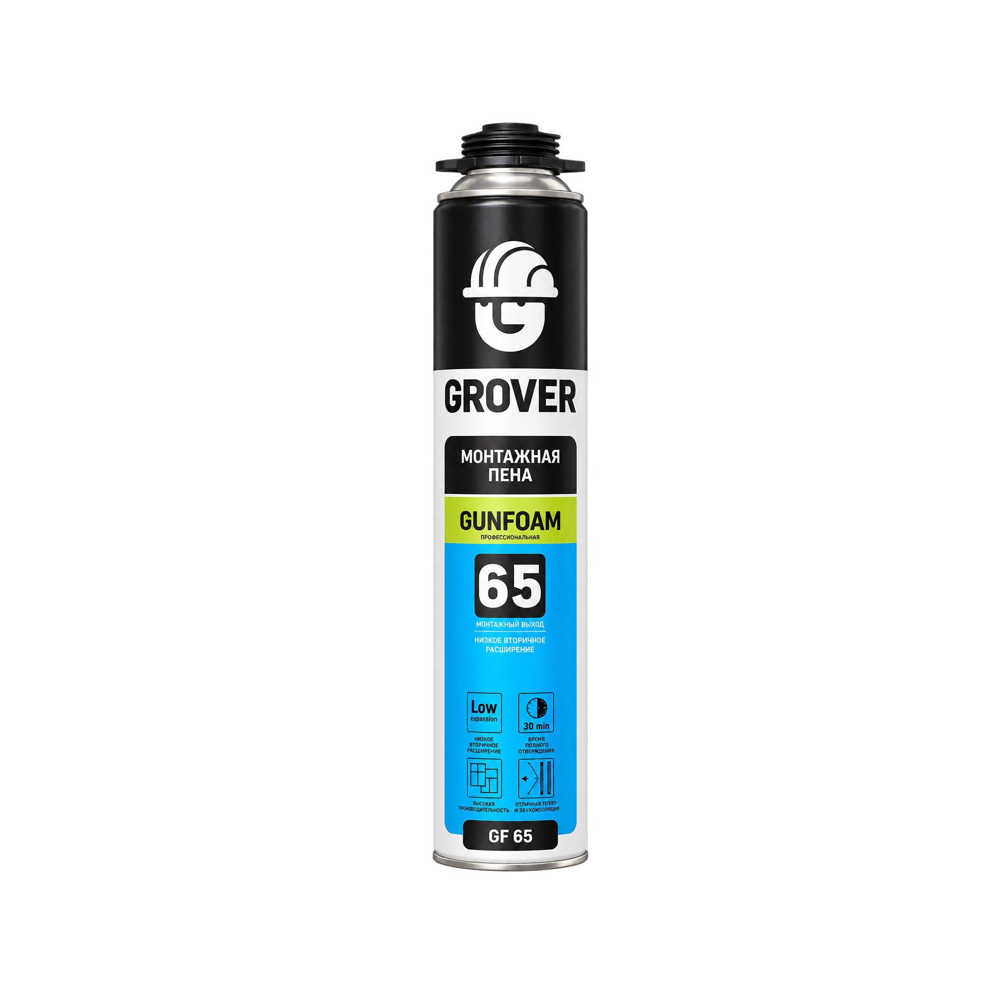 Пена монтажная профессиональная GROVER GF65 ST всесезонная 0,87 л