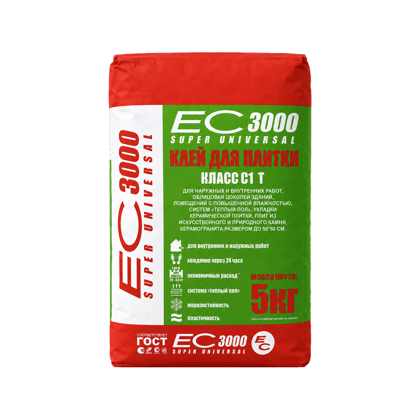 ЕС Клей для плитки 3000 5 кг