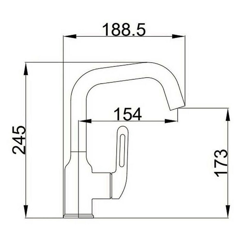Смеситель для умывальника HAIBA HB10825-8 1/2 нержавеющий белый - фото 2