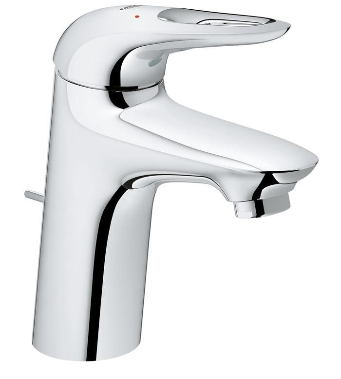 Смеситель для умывальника GROHE EUROSTYLE донный клапан 3/8 33558003