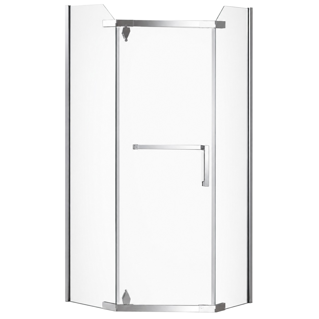 Душевая кабина AOCLEAR 100/190 A-032 (без поддона, прозрачная, хромированная)