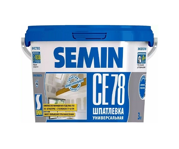Шпатлевка многофункциональная CE 78 NEW SEMIN 3 кг Синяя крышка