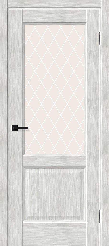 Дверь межкомнатная полотно Неоклассик-33 эко шпон Bianco Melinga White Crystal 2000x900 мм