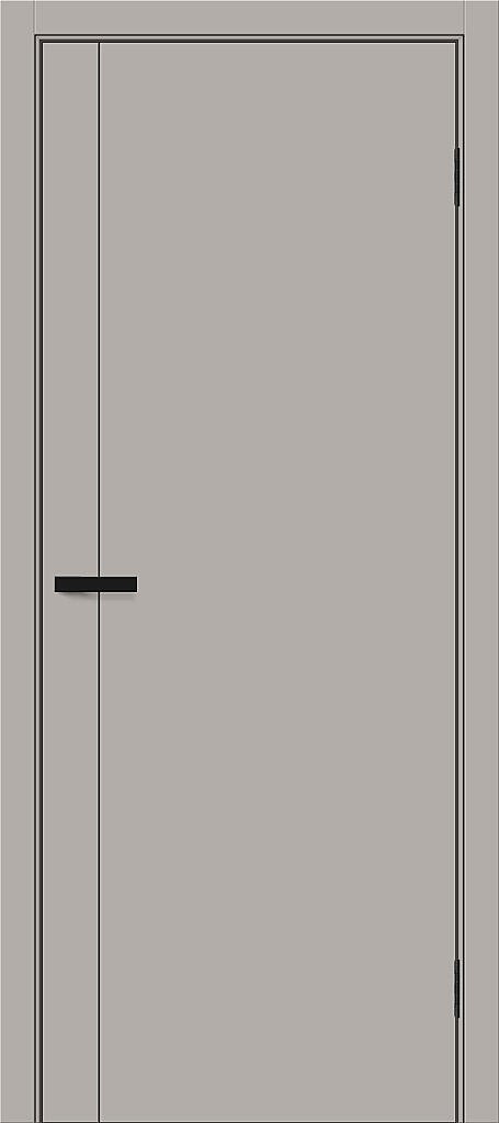 Дверь межкомнатная полотно Браво-0.10.П пэт Grey Silk 2300x600 мм