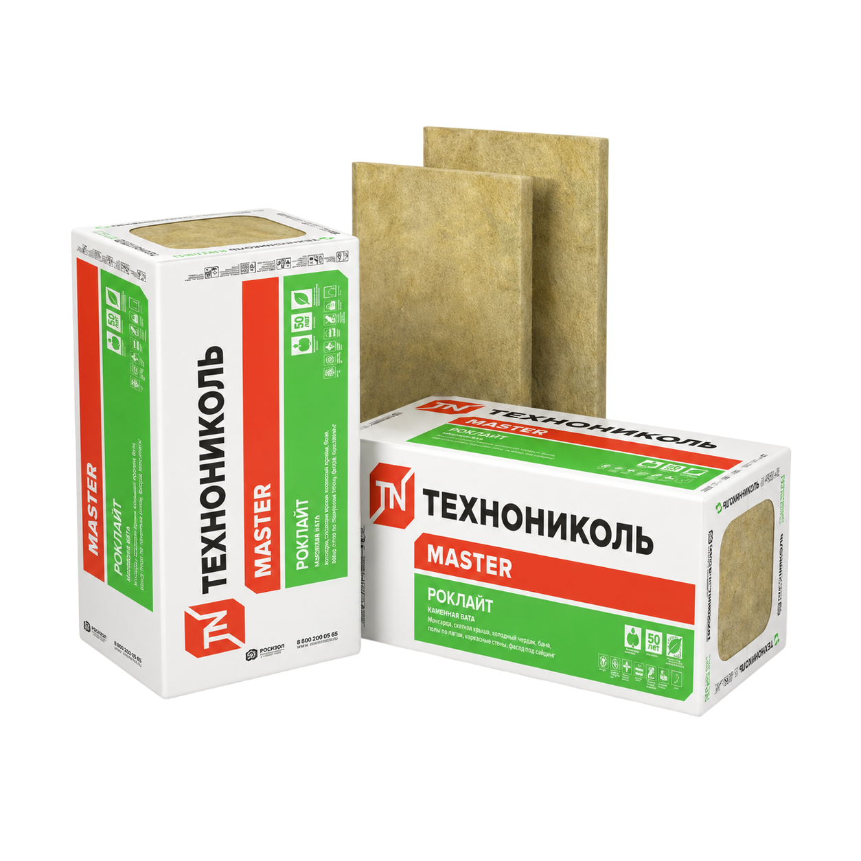 Утеплитель ТехноНИКОЛЬ Роклайт 1200*600*50 мм 8 плит