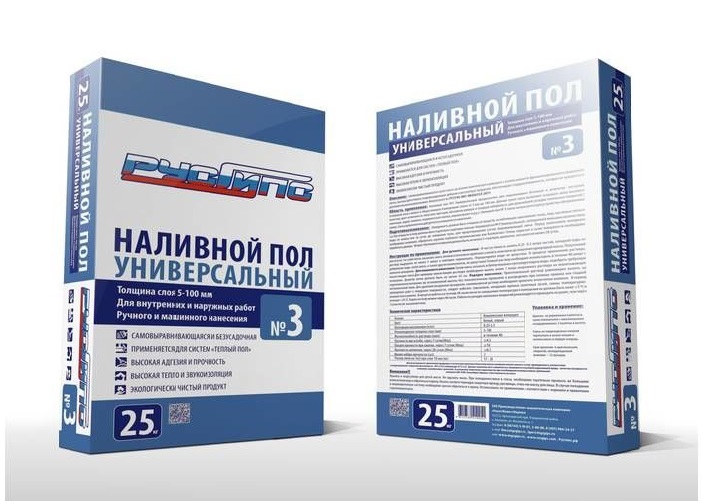 РУСГИПС NO 3 Наливной пол, 25 кг