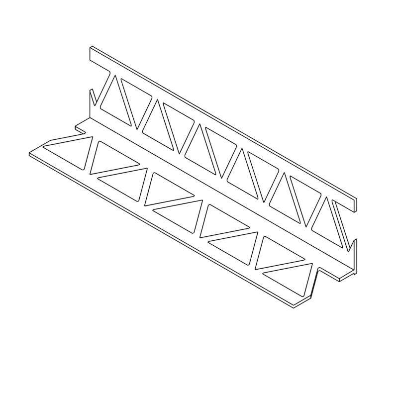 Профиль ПВХ углоформирующий под обои Perfekt Line Perfect Line 22*22 мм (100 шт)