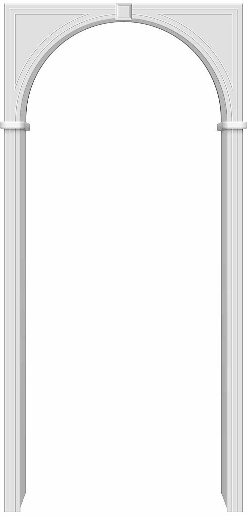 Арка ПВХ Браво П-23 (Белый) 230x70-150x40