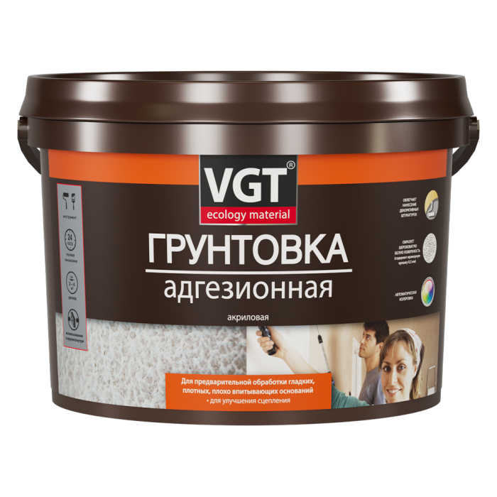 Грунт ВГТ Адгезионный, шероховатая поверхность, 16 кг