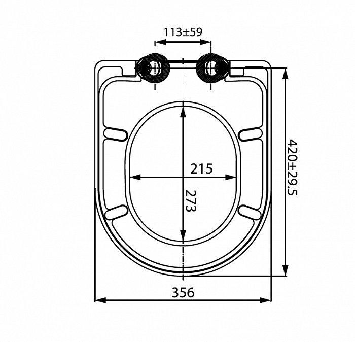 Сиденье для унитаза IDDIS 001DPSEI31 Duroplast микролифт - фото 3