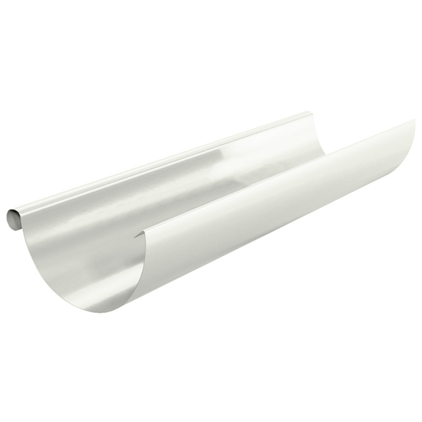 Желоб водосточный круглый ПРОЕКТ D185*3000 RAL 9003 белый
