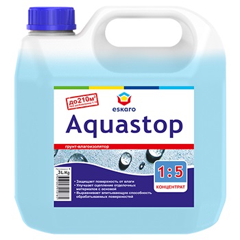 Акриловый грунт-влагоизолятор Eskaro Aquastop, 10 л