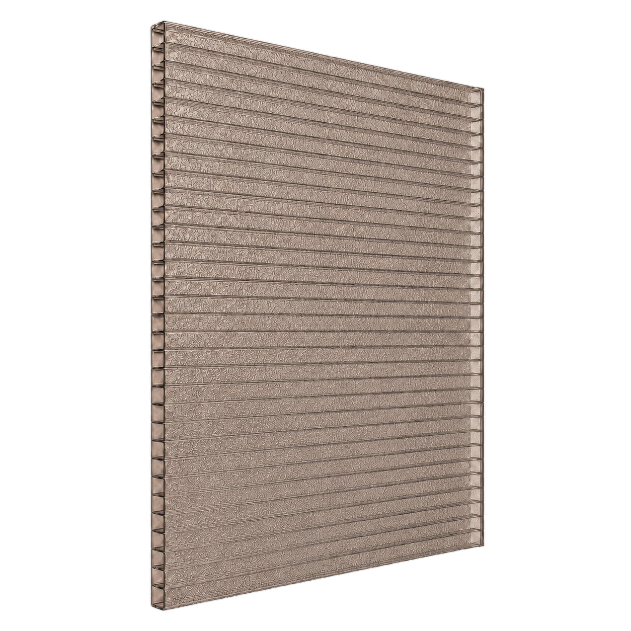 Сотовый поликарбонат NOVATTRO Decor Колотый лед Бронза 8 мм (2,1*12 м)