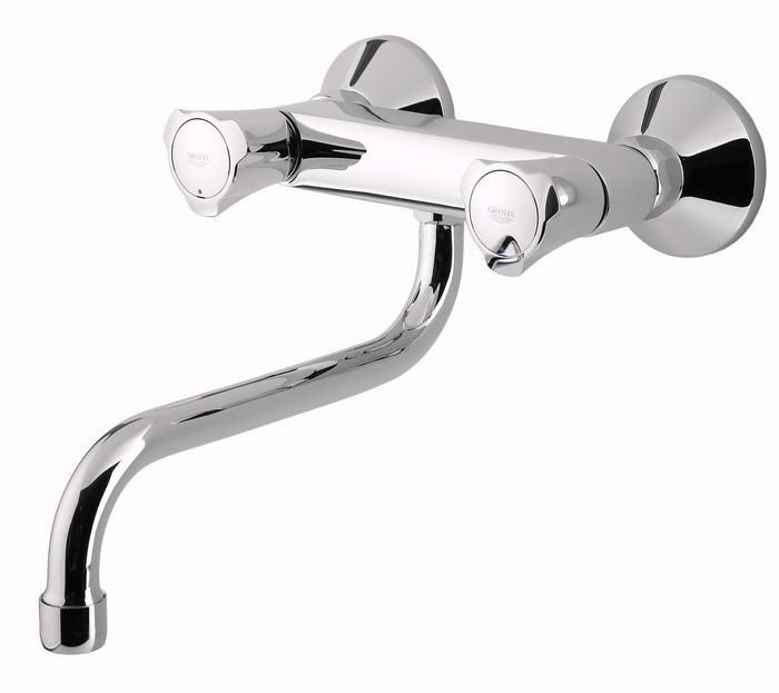 Смеситель для мойки GROHE COSTA L настенный, низкий излив 31187001