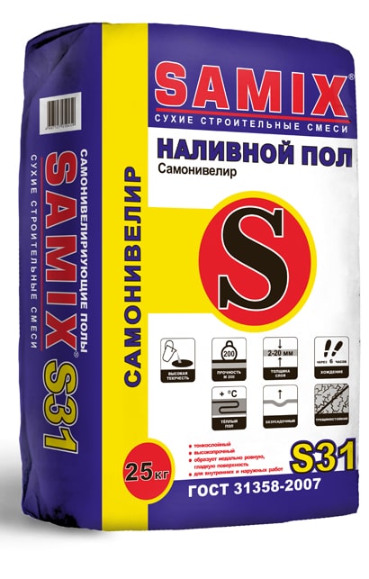 SAMIX Пол наливной ( ) Самонивелир S-31 25 кг