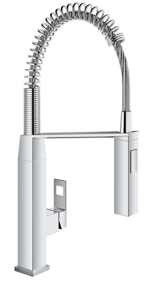 Смеситель для мойки GROHE EUROCUBE вытяжной излив 3/8 31395000