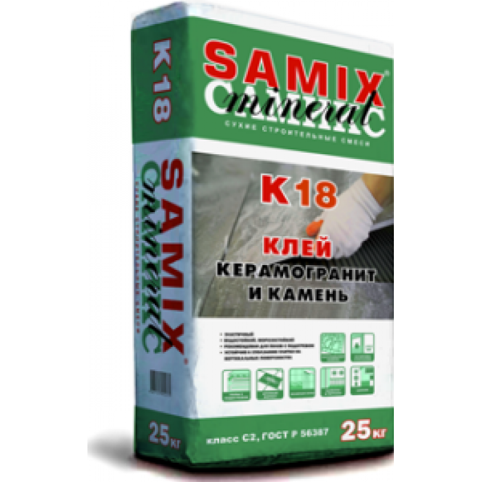 SAMIX Плиточный клей К18 С2, 25 кг