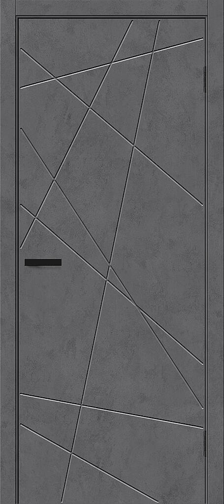 Дверь межкомнатная полотно Граффити-5.Д эко шпон Slate Art 2000x900 мм