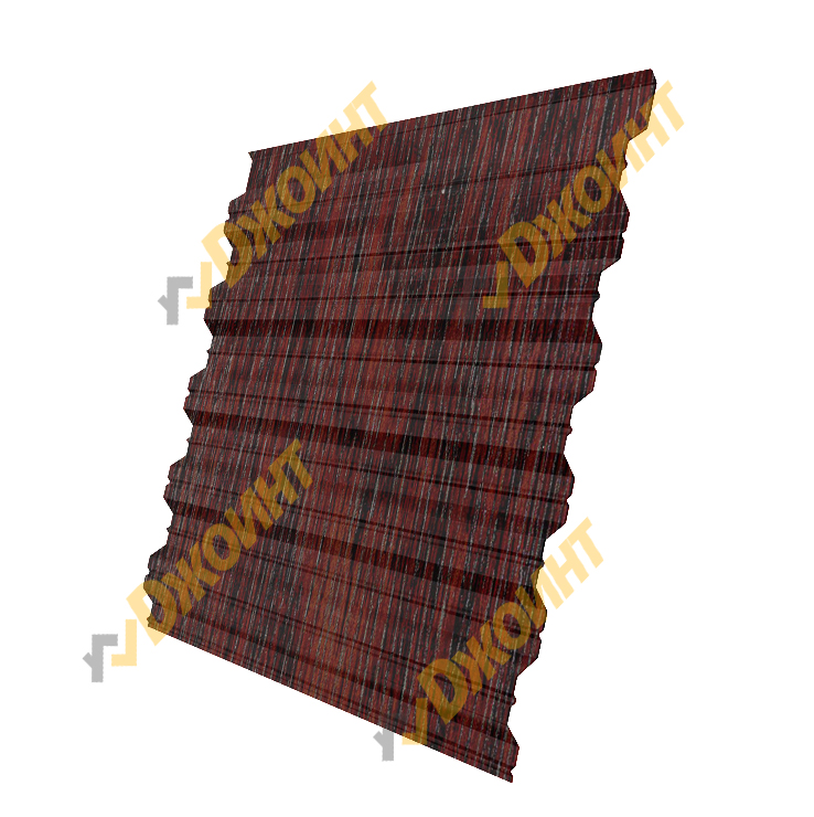 Профнастил НС-35 0,5 Printech Real Print Red Wood (Красное дерево)