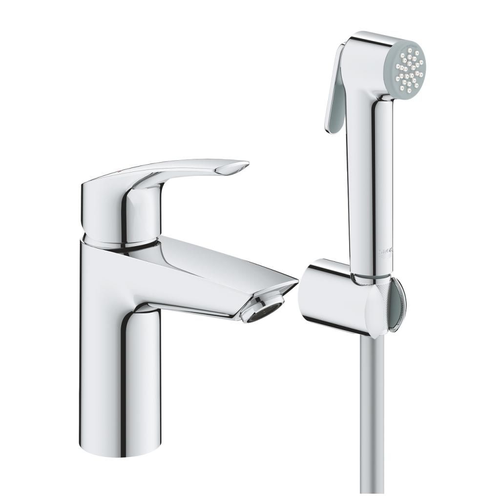 Смеситель для умывальника GROHE EUROSMART с гигиеническим душем 23124003
