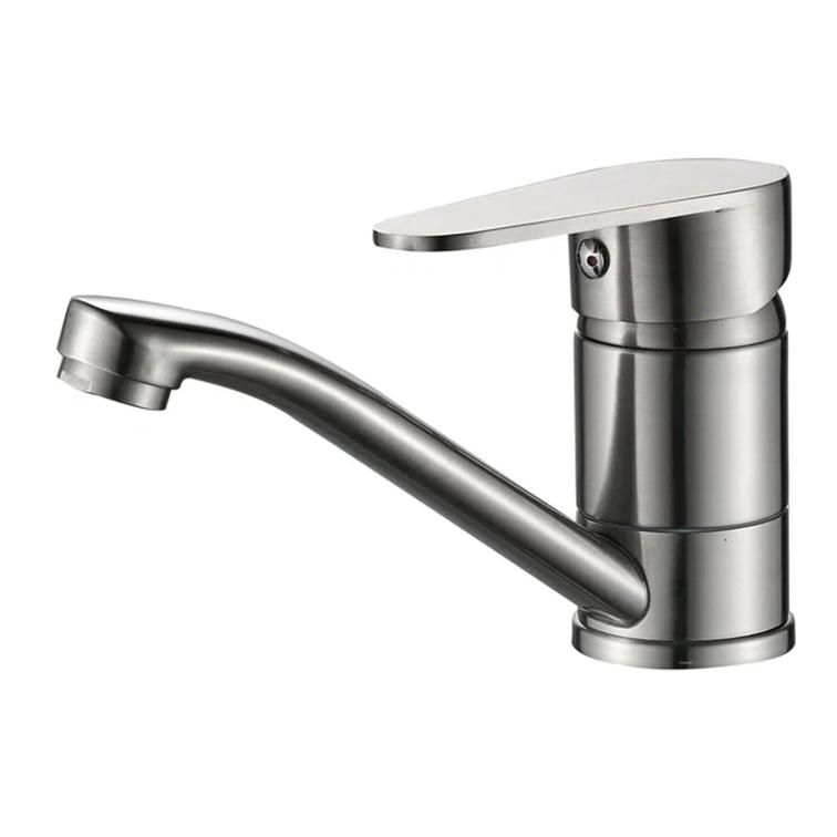 Смеситель для мойки HAIBA HB45802 1/2 нержавеющая сталь