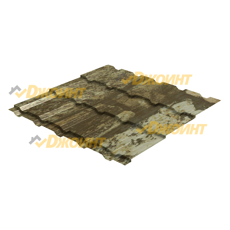 Металлочерепица Каскад 0,5 Printech Fine Stone (Светлый камень)