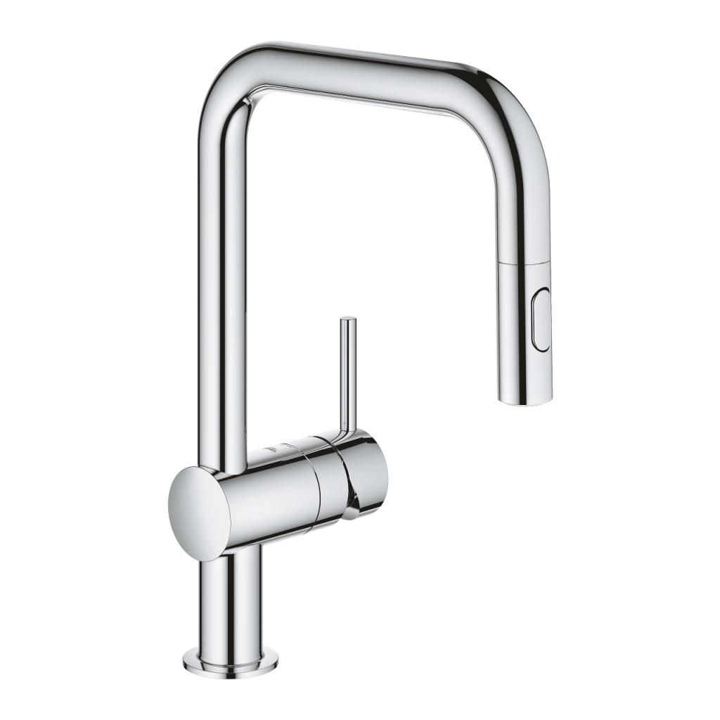 Смеситель для мойки GROHE MINTA вытяжной излив 3/8 32322002