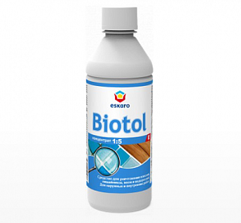 Средство для уничтожения плесени, лишайников и мхов Eskaro Biotol E, концентрат 1:5, 0,5 л