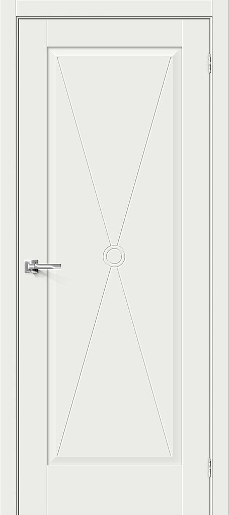 Дверь межкомнатная полотно Прима-10.Ф2 эмалит White Matt 2000x900 мм