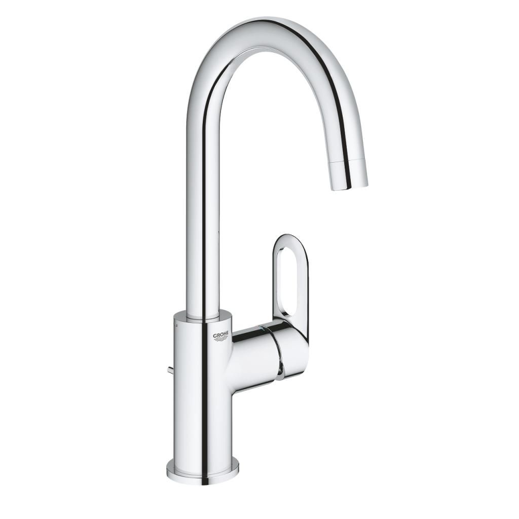 Смеситель для умывальника GROHE BAULOOP донный клапан 3/8 23763000