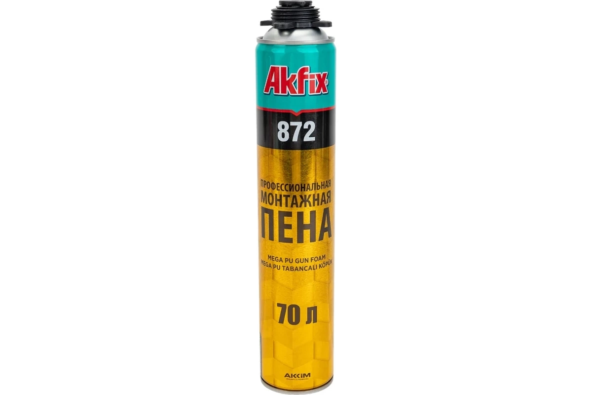 Пена монтажная профессиональная Akfix 872 1020 гр, 1,02 кг