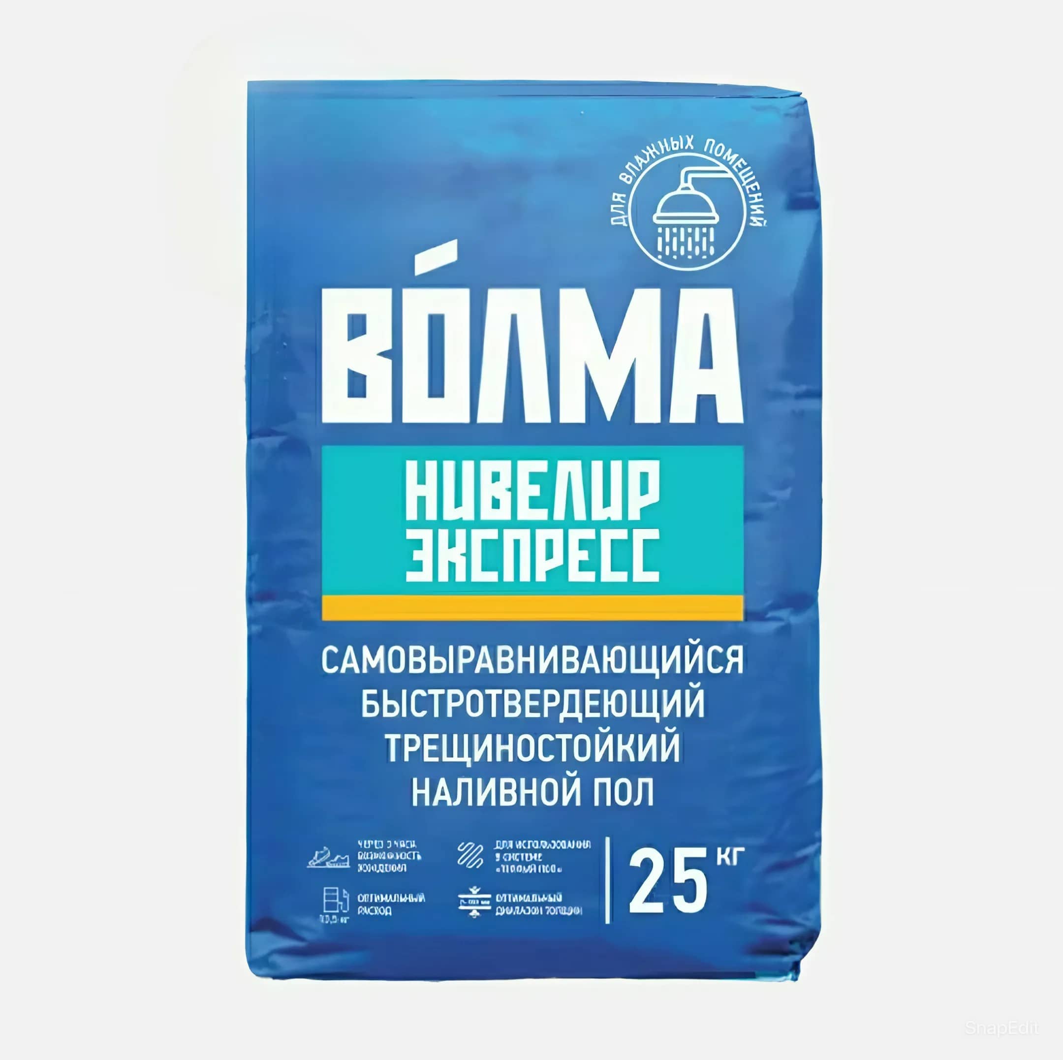 ВОЛМА НИВЕЛИР Смесь сухая напольная на комплексном вяжущем " Экспресс" (МКП) 25 кг (56)