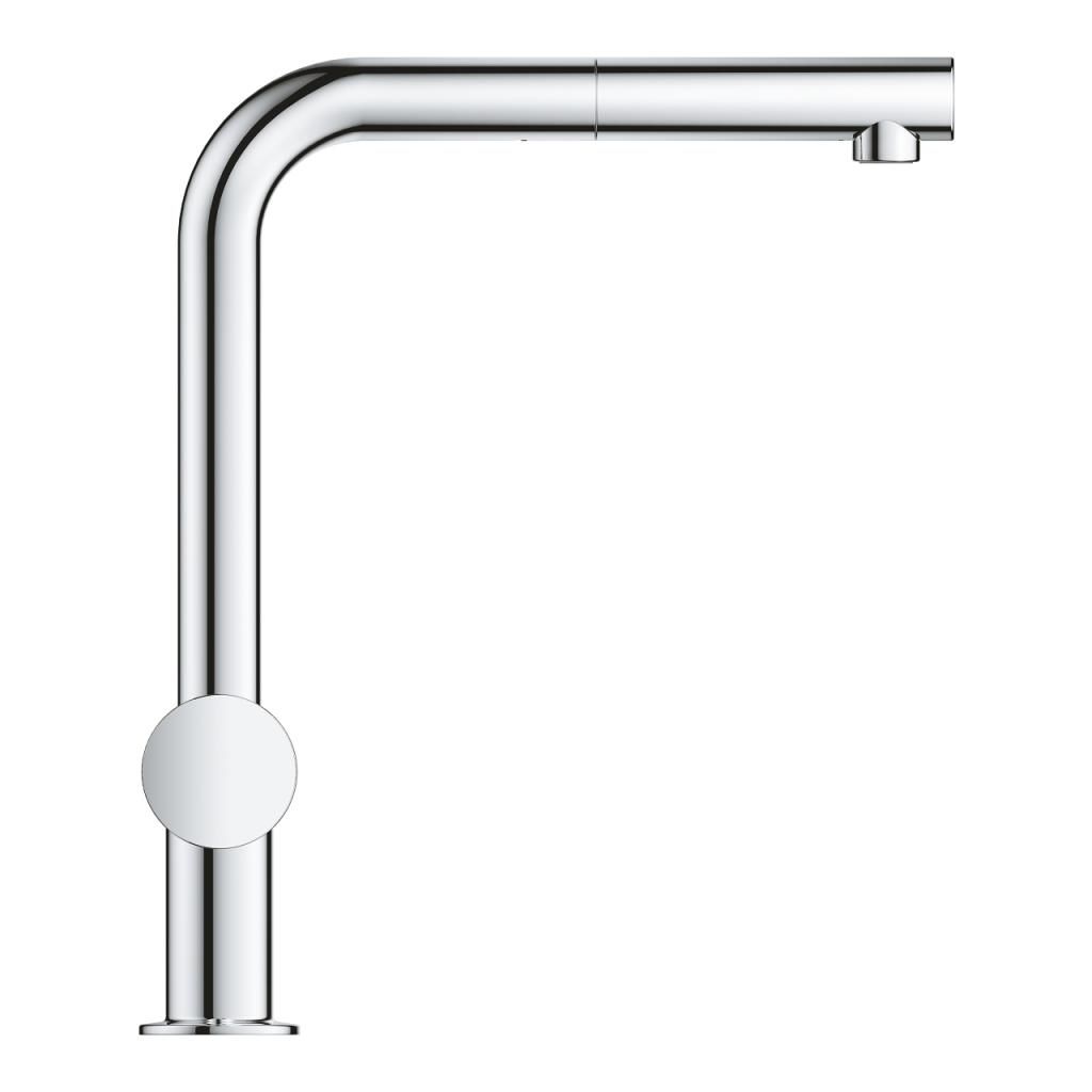 Смеситель для мойки GROHE BLUE MINTA PURE вытяжной излив, под фильтр 31721000 - фото 2
