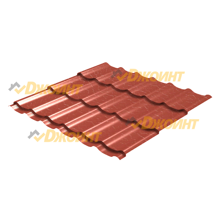 Металлочерепица Супермонтеррей 0,5 Solano 30 Terracota терракотовый