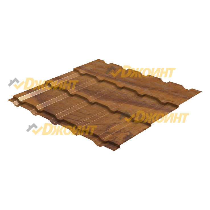 Металлочерепица Каскад 0,5 Printech Wood 3D (3D Дерево)