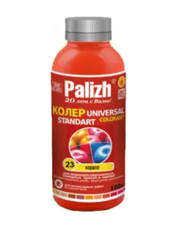 Паста колеровочная Palizh №23 коралл, 0,1 л