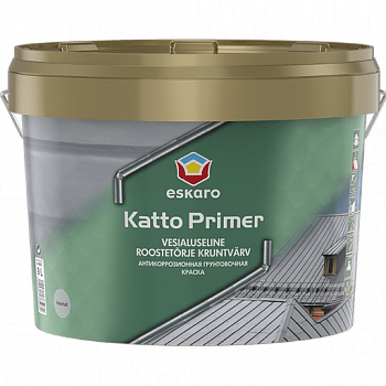 Краска антикоррозийная грунтовочная для металлических крыш Eskaro Katto Primer 9 л