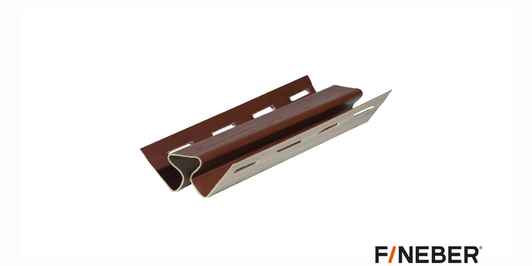 Угол для сайдинга Fineber Внутренний угол EXTRA ACRYLIC Коричневый (RAL 8017)
