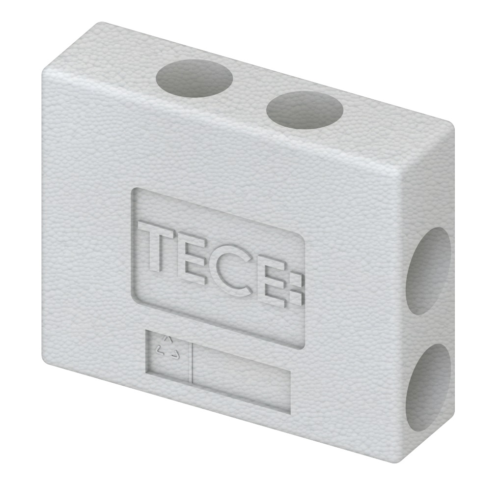 Защитный короб для двойного тройника 16-20 мм, 124х102 мм, TECEflex