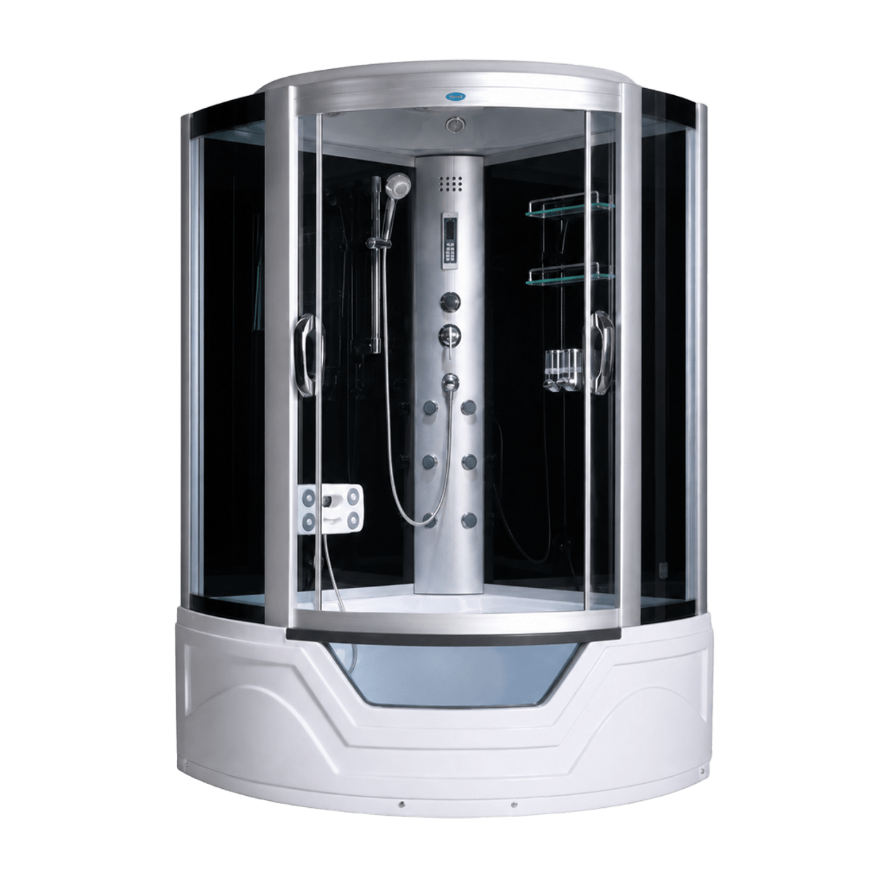 Душевая кабина AOCLEAR 135*135/215 AKL-808 модА (ванна с парогенератором, гидромассаж, графит)