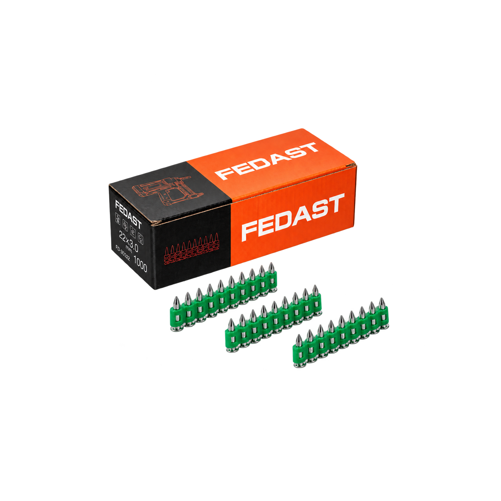 Гвоздь усиленный FEDAST 3*19 мм (1000 шт)