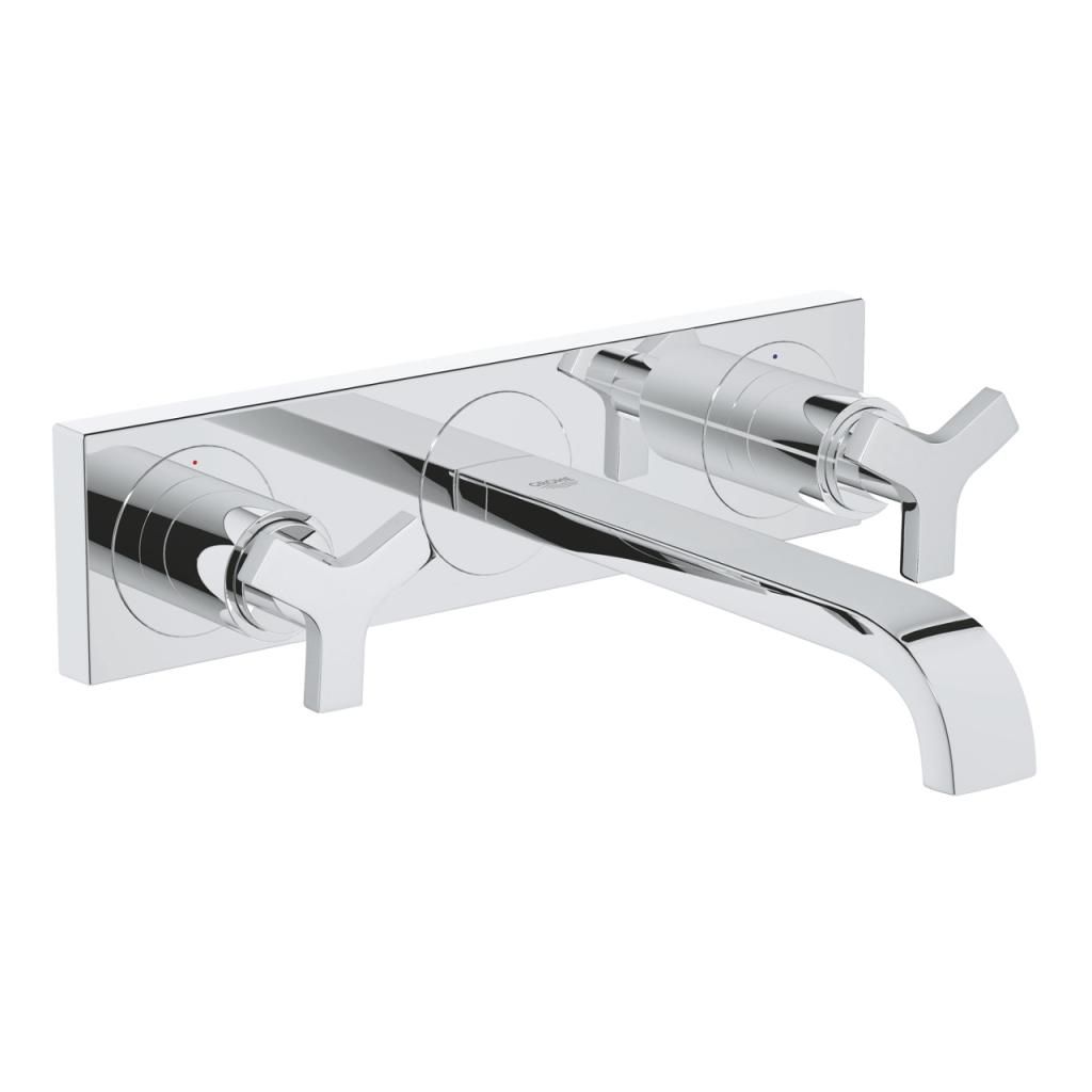 Смеситель для умывальника GROHE ALLURE настенный на 3 отверстия