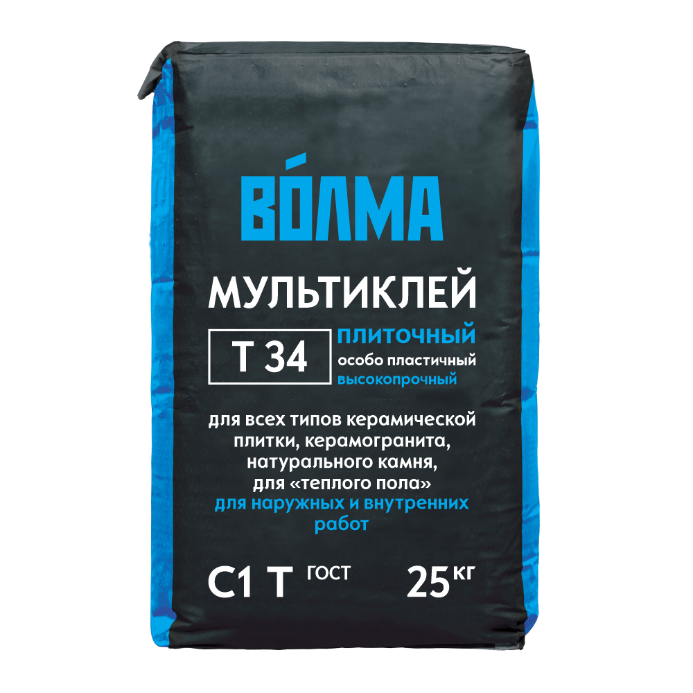 ВОЛМА МУЛЬТИКЛЕЙ Плиточный клей (ВТР) 25 кг